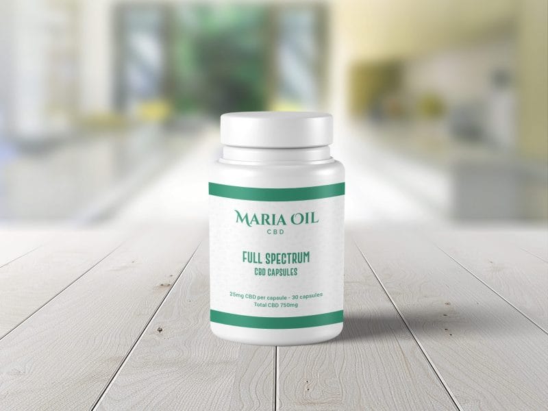 Capsule CBD 25mg ambientato